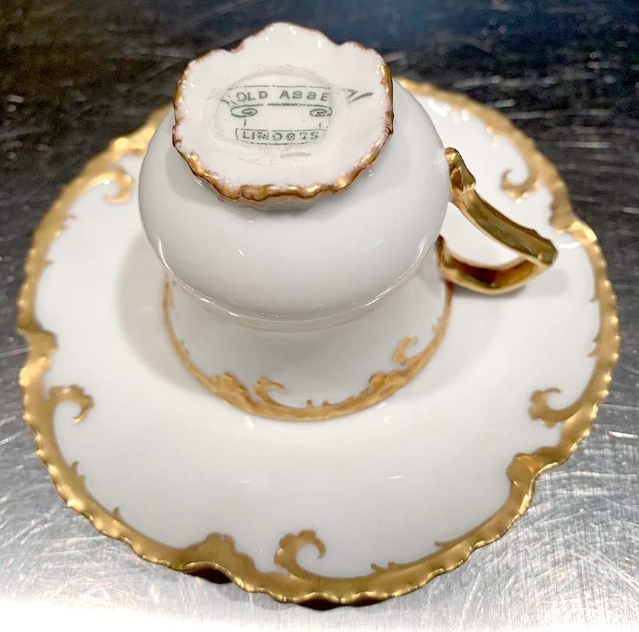 LAT90 Footed Cup & Saucer Set by Latrille-1