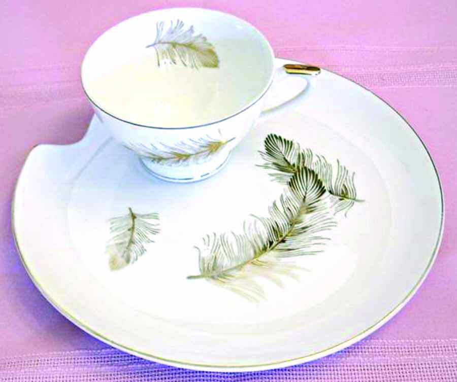 LEF56 Snack Plate & Cup Set by Lefton-1