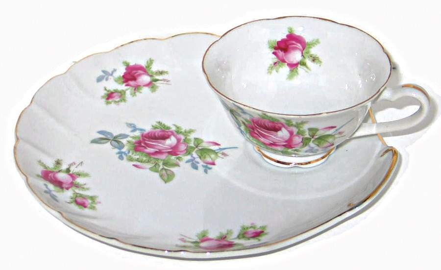 LEF58 Snack Plate & Cup Set by Lefton-1