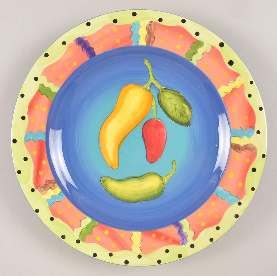 Mardi Gras Luncheon Plate by Laurie Gates-1