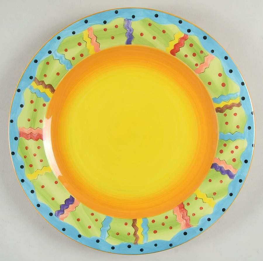 Mardi Gras Dinner Plate by Laurie Gates-1