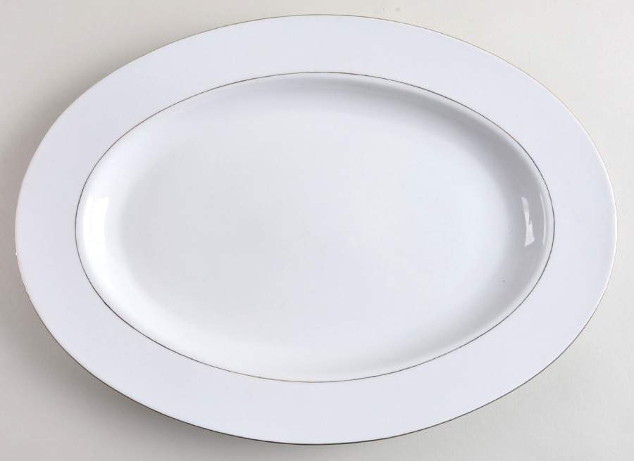 Valentina 14" Oval Serving Platter by Lynn's China-1