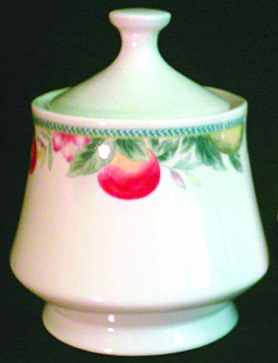 Citrus Marmalade Sugar Bowl & Lid by Lynn's China-1