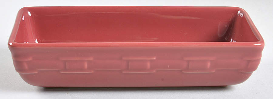 Woven Traditions Paprika 8" Rectangular Vegetable Bowl by Longaberger-1