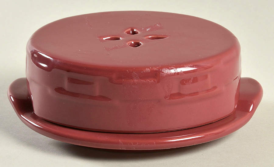 Woven Traditions Paprika Cheese Baker (Brie) & Lid by Longaberger-1