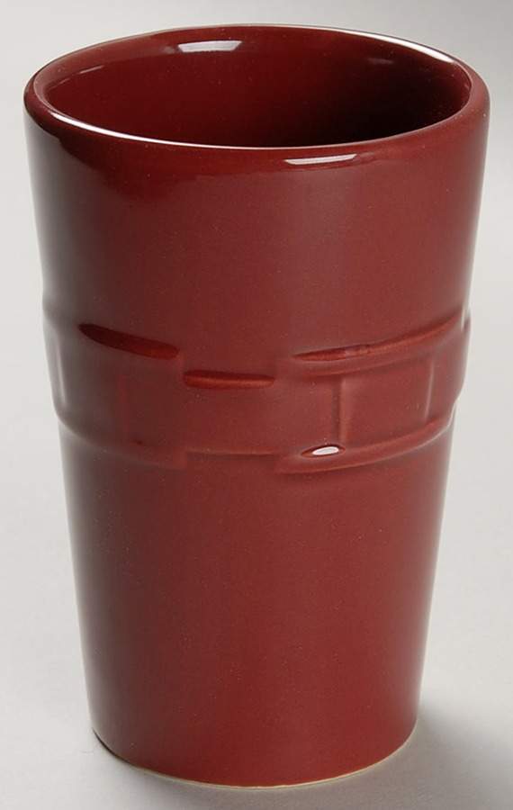 Woven Traditions Paprika China Bathroom Tumbler by Longaberger-1