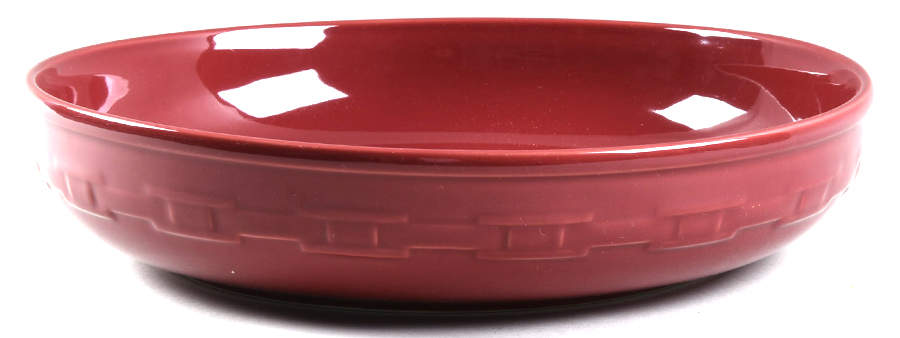 Woven Traditions Paprika 13" Round Serving Bowl by Longaberger-1
