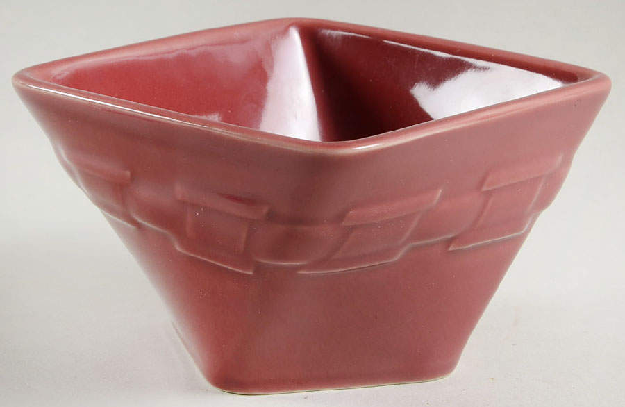 Woven Traditions Paprika 5" Square Vegetable Bowl by Longaberger-1
