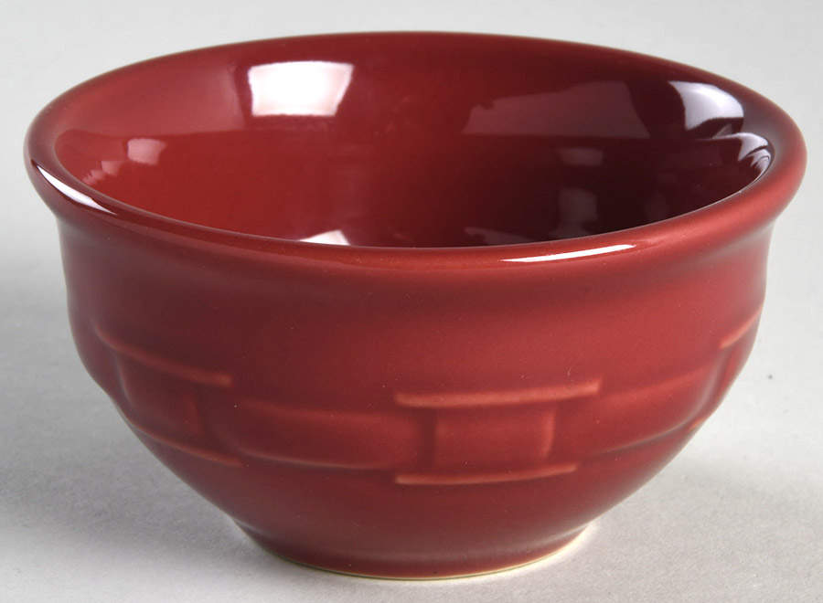 Woven Traditions Paprika Dessert Bowl by Longaberger-1