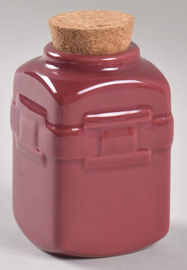 Woven Traditions Paprika Small Spice Jar & Cork Stopper by Longaberger-1