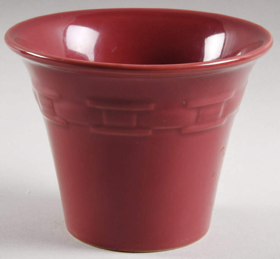 Woven Traditions Paprika 4" Flower Pot No Underplate by Longaberger-1