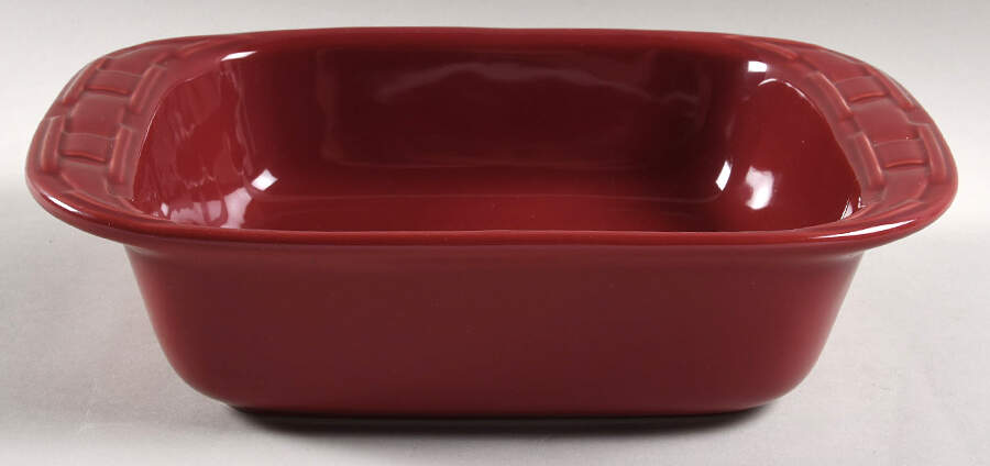 Woven Traditions Paprika 10" Square Baker by Longaberger-1