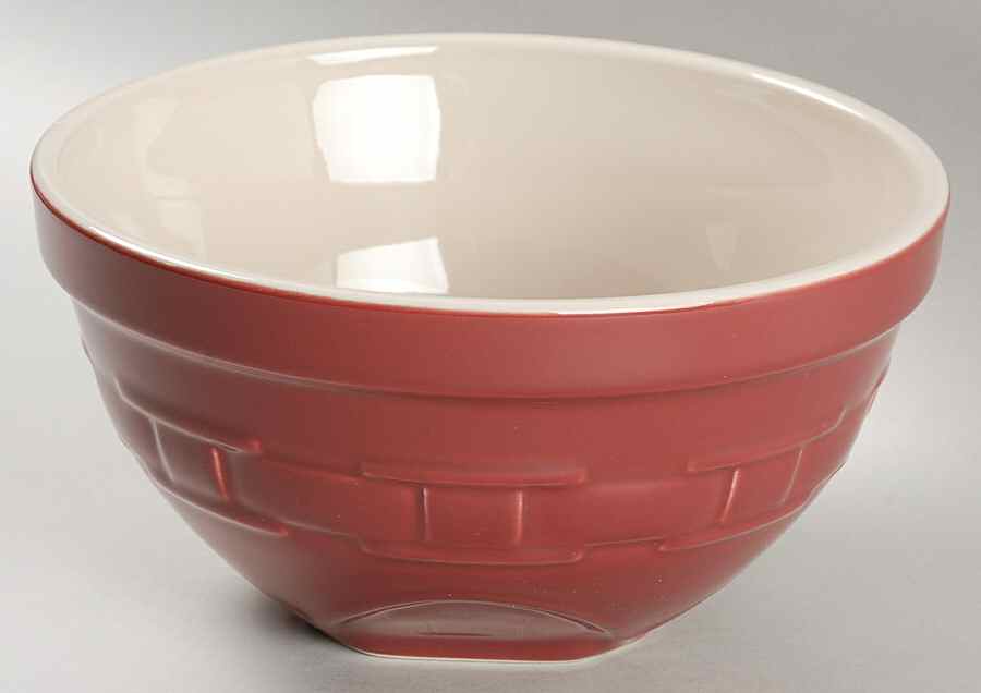 Woven Traditions Paprika 8" Mixing Bowl by Longaberger-1