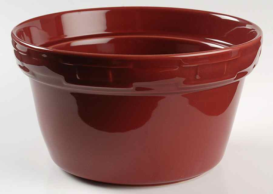 Woven Traditions Paprika 2 Qt Round Covered Casserole No Lid by Longaberger-1