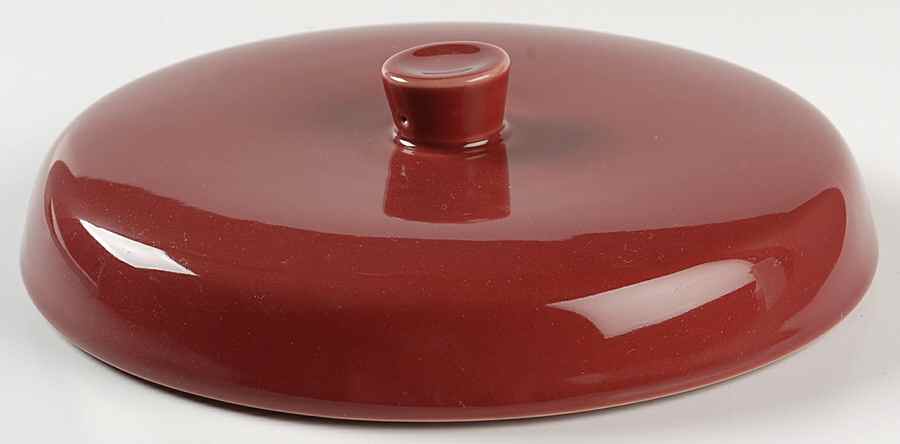 Woven Traditions Paprika Lid for 2 Qt Round Covered Casserole by Longaberger-1
