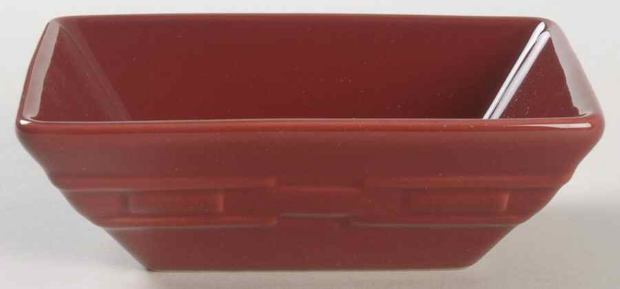 Woven Traditions Paprika 5" Square Tasting Bowl by Longaberger-1
