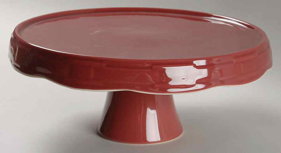 Woven Traditions Paprika 11" Diameter Pedestal Cake Stand by Longaberger-1