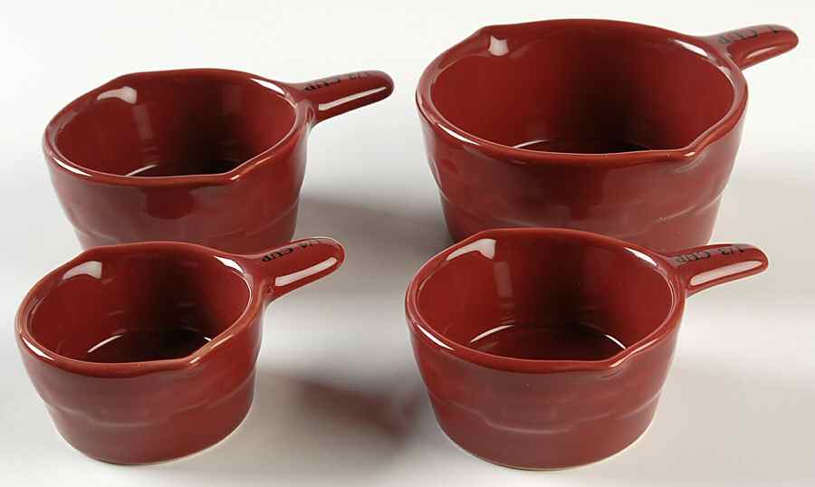 Woven Traditions Paprika Measuring Cup Set (1 Cup,1/2 Cup,1/3 Cup,1/4 Cup) by Longaberger-1