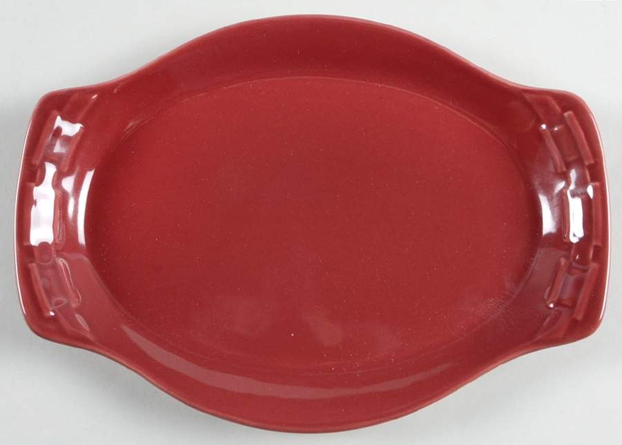 Woven Traditions Paprika 15" Oval Serving Platter by Longaberger-1