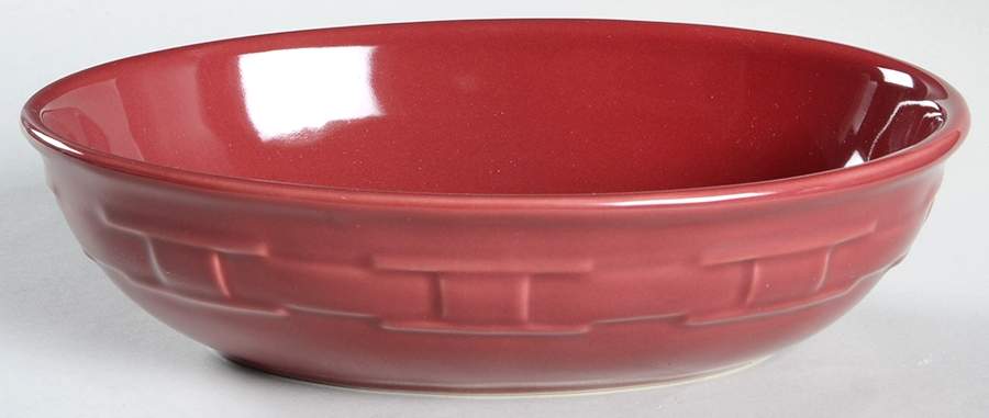 Woven Traditions Paprika 9" Oval Vegetable Bowl by Longaberger-1