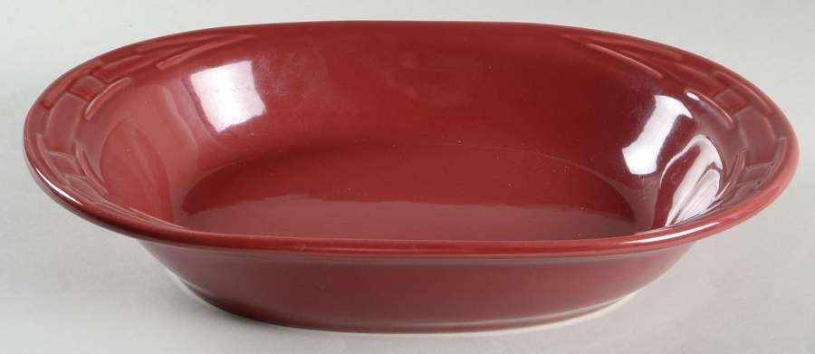 Woven Traditions Paprika 13" Oval Baker by Longaberger-1