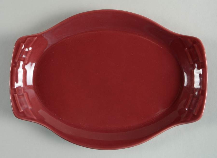 Woven Traditions Paprika 9" Oval Serving Platter by Longaberger-1