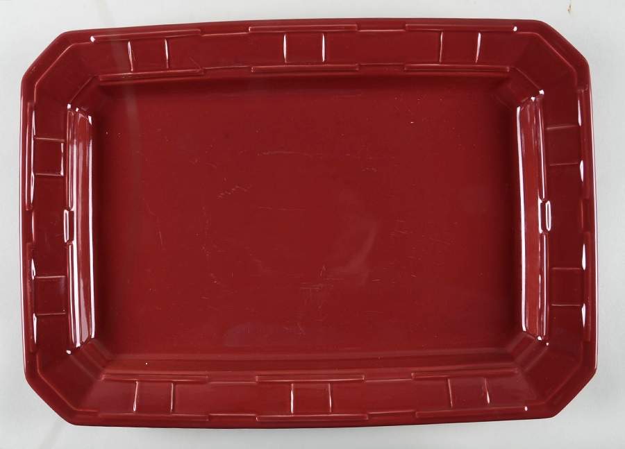Woven Traditions Paprika 17" Rectangular Serving Platter by Longaberger-1