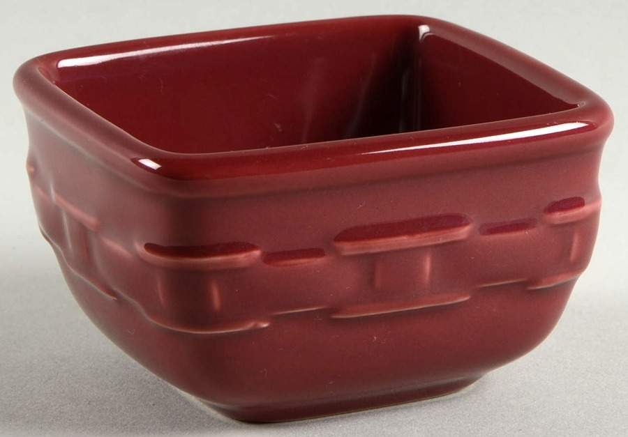 Woven Traditions Paprika Dessert Bowl by Longaberger-1