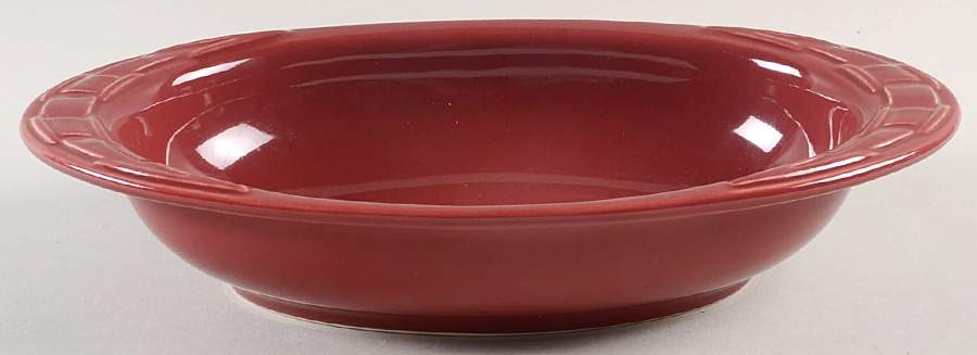 Woven Traditions Paprika 11" Oval Vegetable Bowl by Longaberger-1