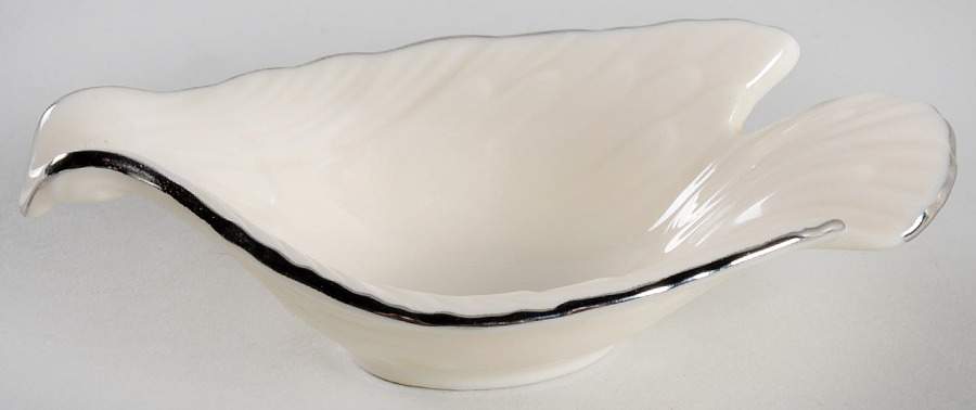 Dove Collection (Platinum Trim) Nut Dish by Lenox-1
