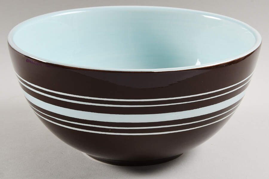 Casual Blues 9" Round Vegetable Bowl by Laurie Gates-1