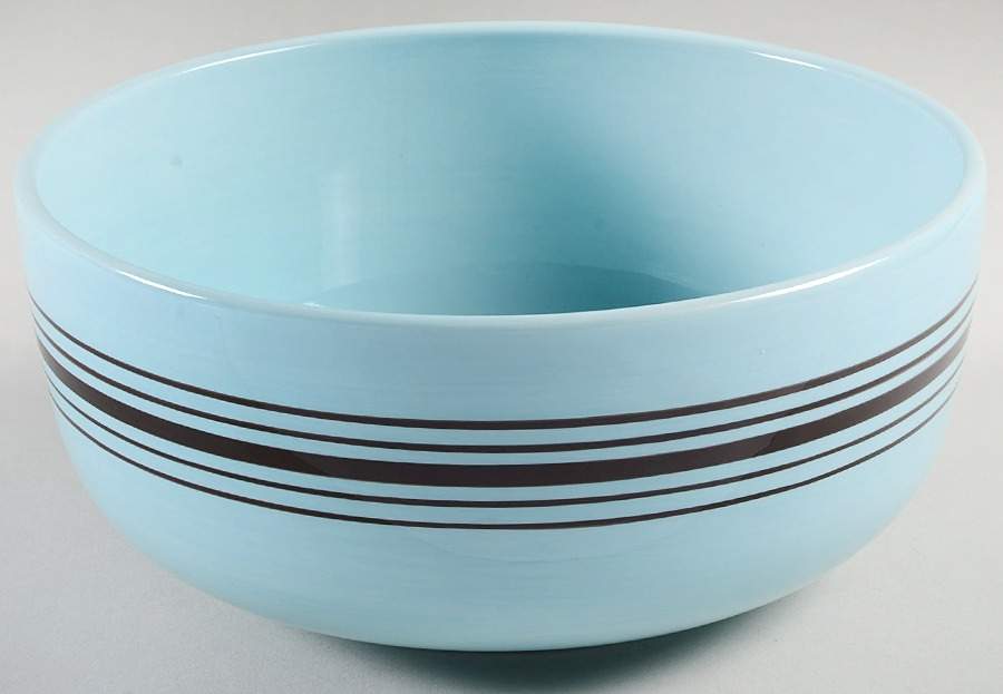 Casual Blues 8" Round Vegetable Bowl by Laurie Gates-1