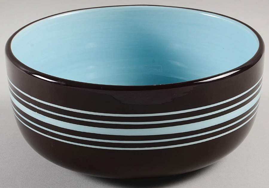 Casual Blues 7" Round Vegetable Bowl by Laurie Gates-1