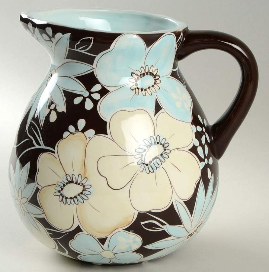 Casual Blues Pitcher by Laurie Gates-1