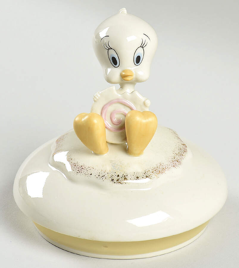 Tweety Lid for Figural Cookie Jar by Lenox-1