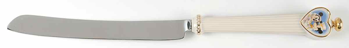 Mickey & Minnie Disney Figural Giftware Cake Knife/Server with Stainless Blade by Lenox-1