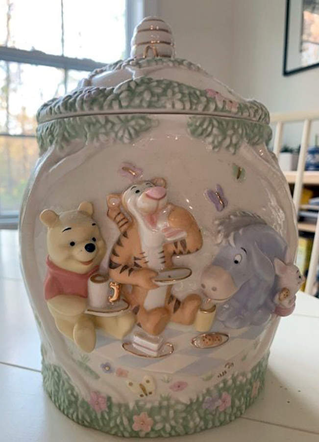 Pooh Figural Giftware Figural Cookie Jar & Lid by Lenox-1
