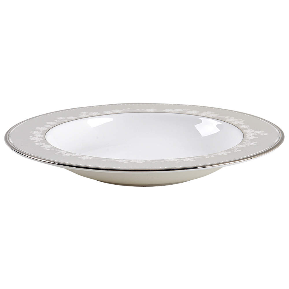 Bellina (Platinum Trim) 9" Soup/Pasta Bowl by Lenox-1