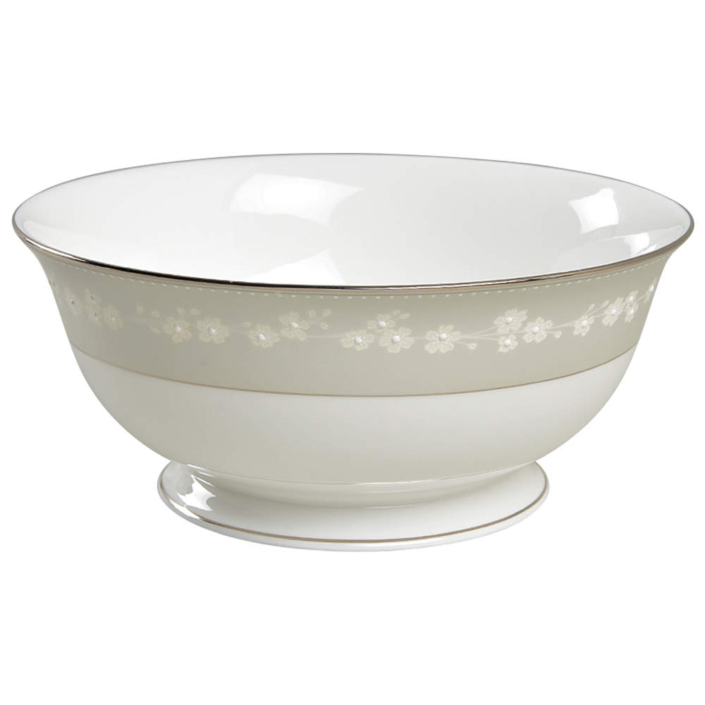 Bellina (Platinum Trim) 8" Round Serving Bowl by Lenox-1