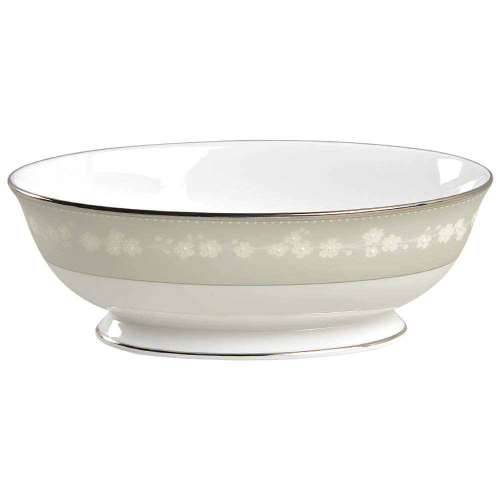 Bellina (Platinum Trim) 9" Oval Vegetable Bowl by Lenox-1
