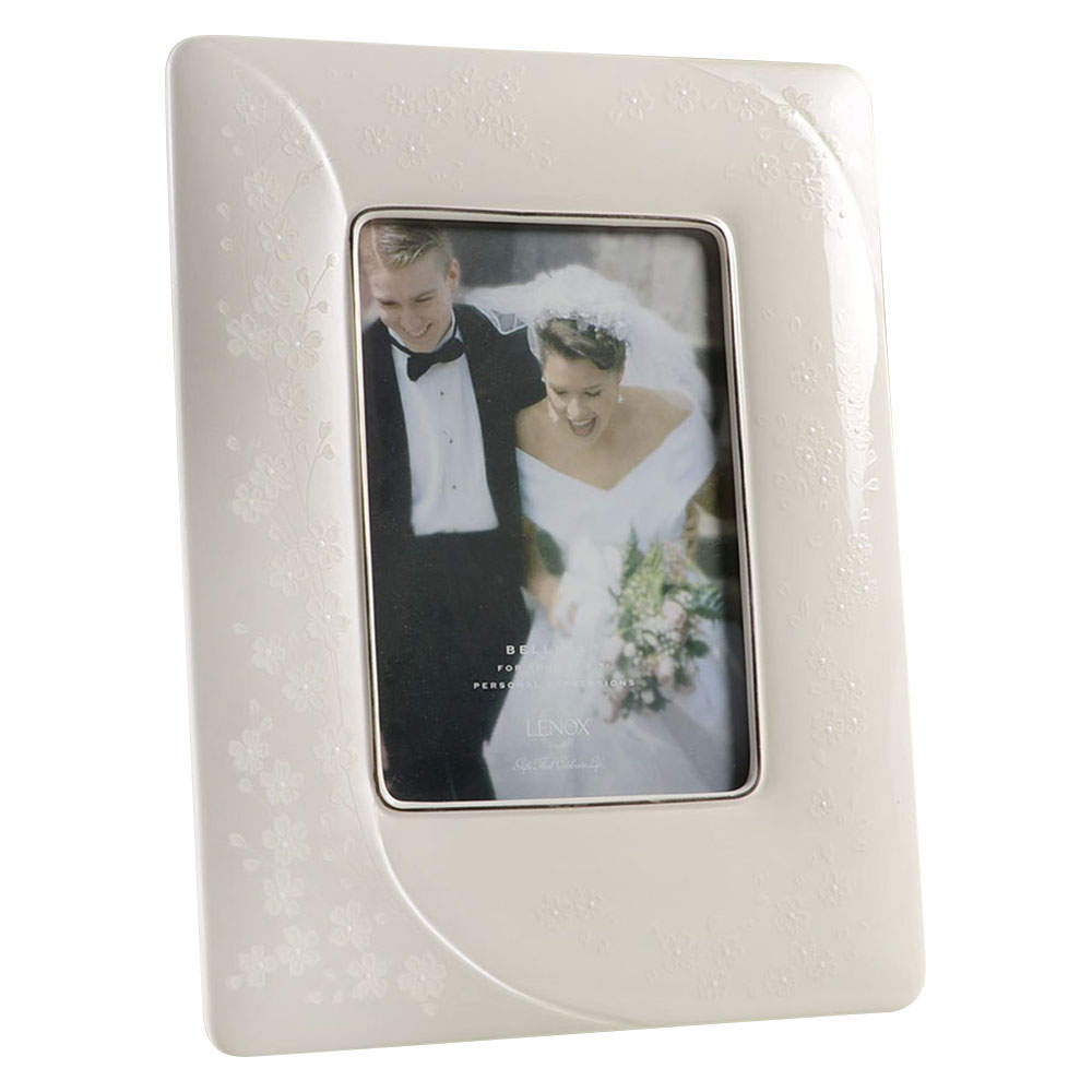 Bellina (Platinum Trim) Frame-Holds 5" X 7" by Lenox-1