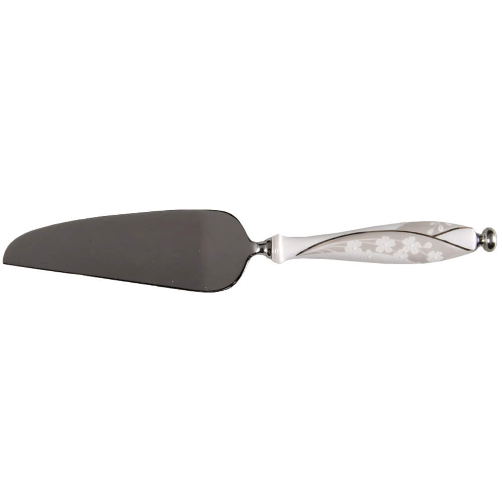 Bellina (Platinum Trim) Pie & Cake Server with Stainless Blade by Lenox-1