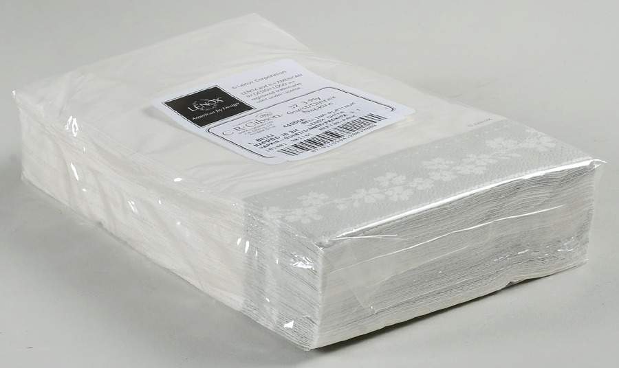 Bellina (Platinum Trim) Package of Paper Guest Dinner Napkins by Lenox-1