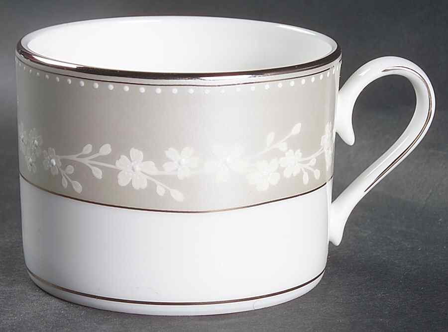 Bellina (Platinum Trim) Flat Cup by Lenox-1