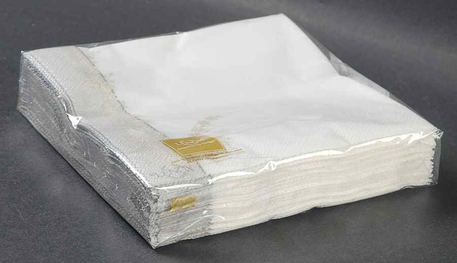 Bellina (Platinum Trim) Package of Paper Cocktail Napkins by Lenox-1