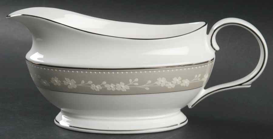 Bellina (Platinum Trim) Gravy Boat by Lenox-1