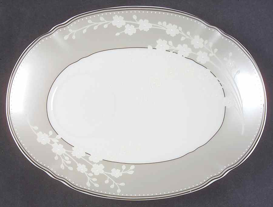 Bellina (Platinum Trim) Plate for Dessert Plate & Cup Set by Lenox-1