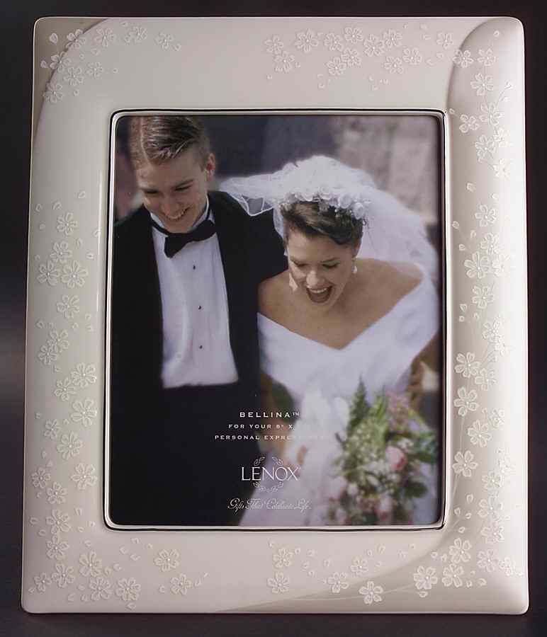 Bellina (Platinum Trim) Frame-Holds 8" X 10" by Lenox-1