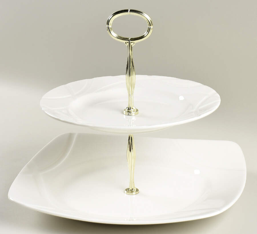 Vibe 6 5/8"-10"  2 Tiered Serving Tray (Dp, Sp) HC by Lenox-1