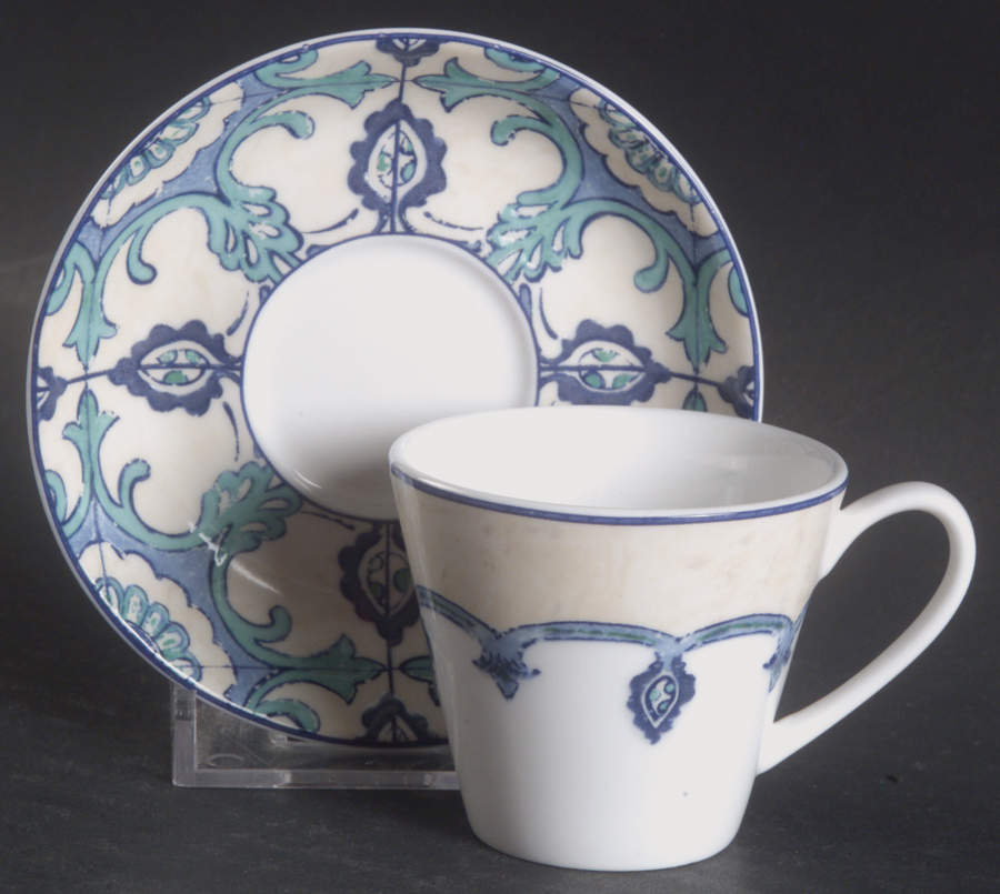 Mediterra Collection Flat Demitasse Cup & Saucer Set by Lenox-1
